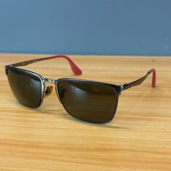 Ray-Ban RB 3508 029/11 Eyeglasses Rectangular Full Rim Metal Frame Only 56-17 2N - Picture 1 of 8